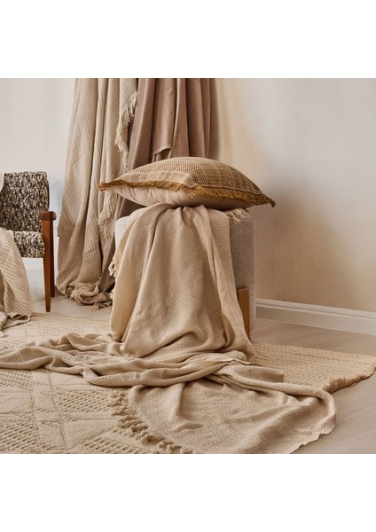 Soft Koltuk Şalı - Beyaz - 180X210 cm fiyatları