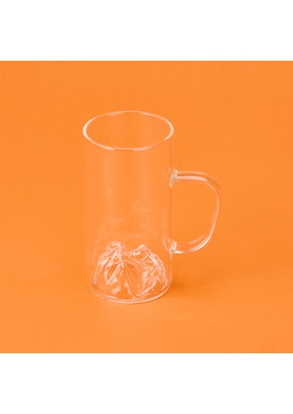 Star Borosilikat Dağlı Kulplu Bardak - Şeffaf - 300 ml