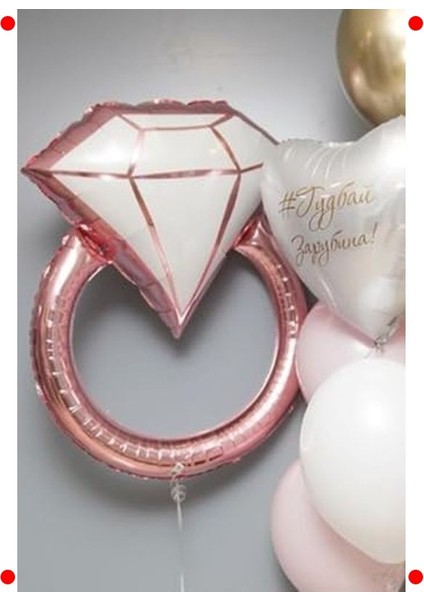 Rose Gold Yüzük Şekilli Folyo Balon - Bride To Be fırsatları