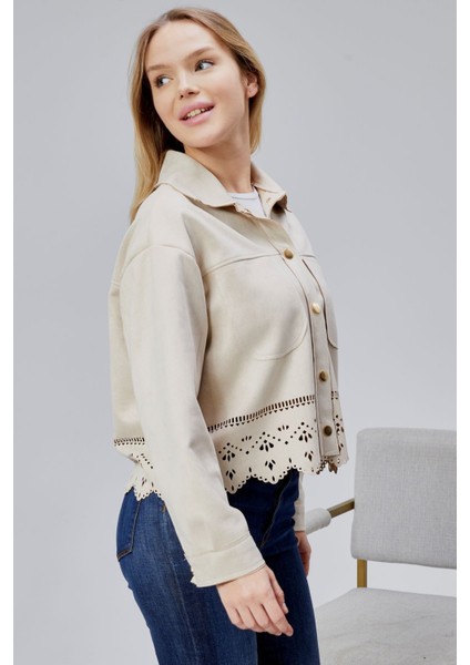 Scuba Süet Lazer Kesim Ceket fiyatları