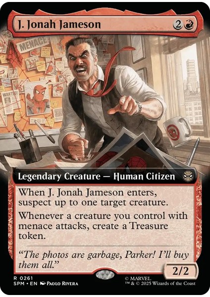 J. Jonah Jameson R-0261 Lisanslı Oyun Kartı