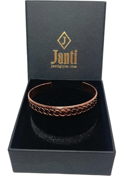 JTAW25BLK1624 Bakır Model 1624 Garantili Hediye Kutulu Janti Bileklik