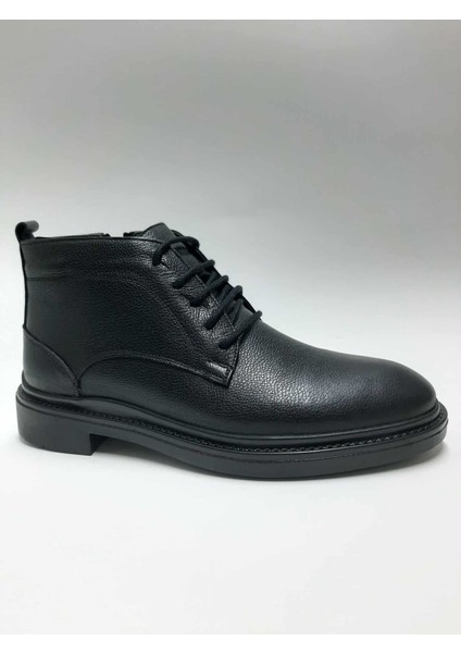 Hakiki Deri Içi Tüylü Kauçuk Tabanlı Bağcıklı Fermuarlı Klasik Kışlık Erkek Bot C-8532958ATC fiyatları
