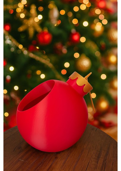 Yılbaşı Süsü Şeklinde Şekerlik, Dekoratif Kase