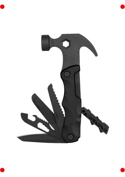 Çok Amaçlı Outdoor Çekiç & Araç Seti (Siyah) fiyatları