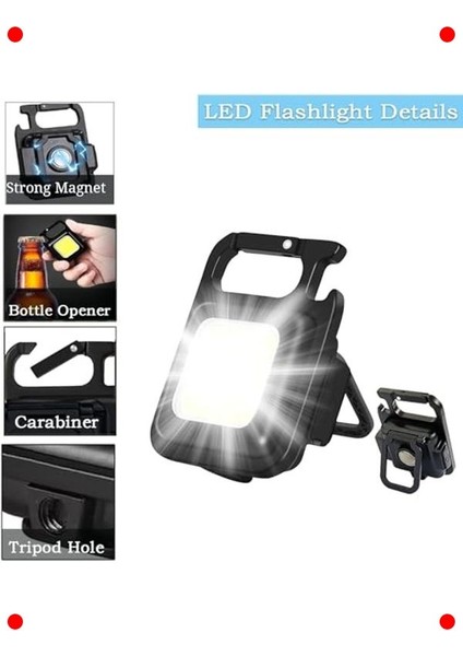 Mini Şarj Edilebilir LED Anahtarlık Feneri modelleri