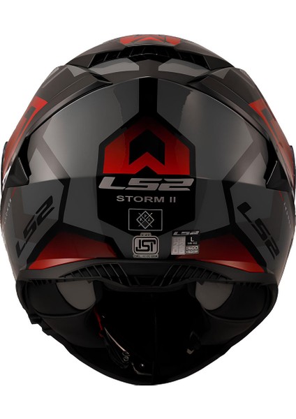 Storm 2 Kronos Kırmızı-Gri Kapalı Motosiklet Kaskı fırsatları
