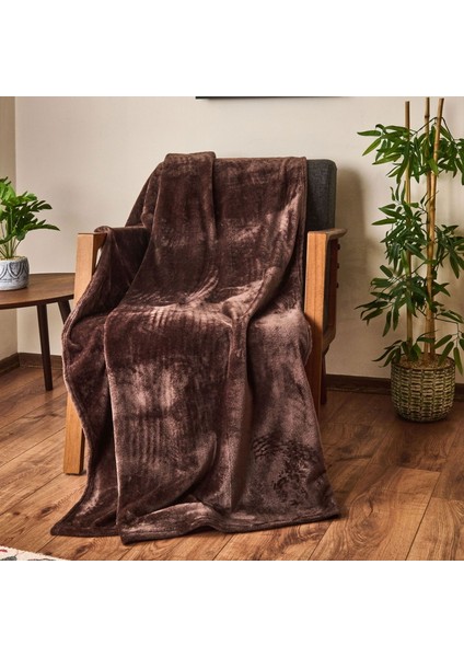 Soft Wellsoft Tv Battaniyesi - Kahverengi - 120X160 cm