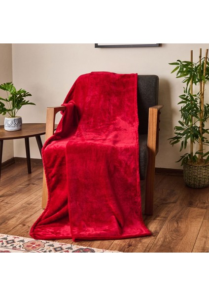 Soft Wellsoft Tv Battaniyesi - Kırmızı - 120X160 cm