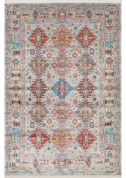 Halı Antique Aqua Makine Halısı - Renkli - 120X180 cm
