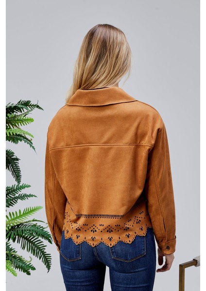 Scuba Süet Lazer Kesim Ceket fiyatları