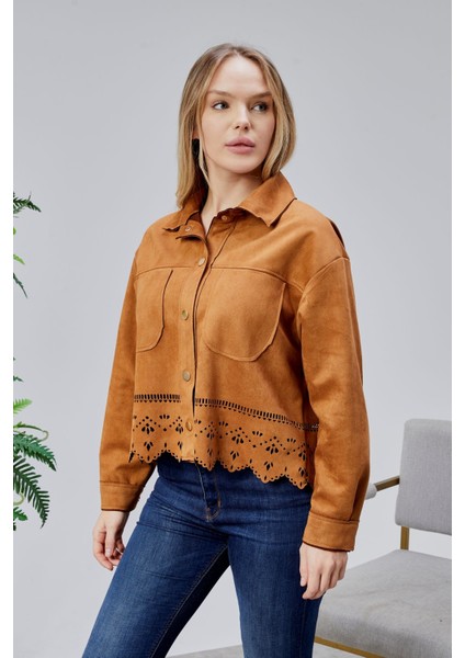 Scuba Süet Lazer Kesim Ceket fırsatları