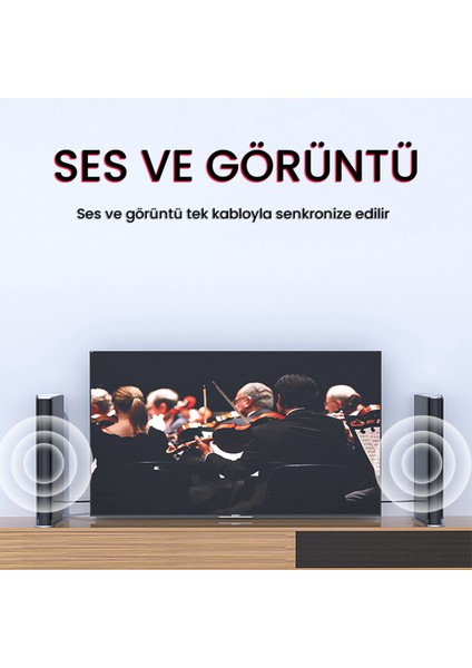 4K 30Hz DisplayPort to HDMI Dönüştürücü Kablo 1.5 Metre fırsatları