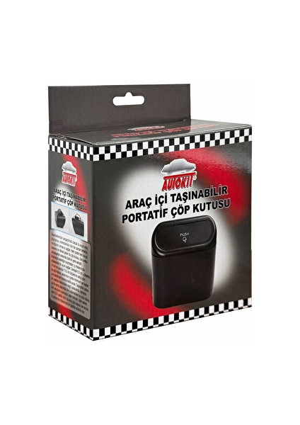 4 Adet Araç Içi Taşınabilir Portatif Çöp Kutusu FA1-892