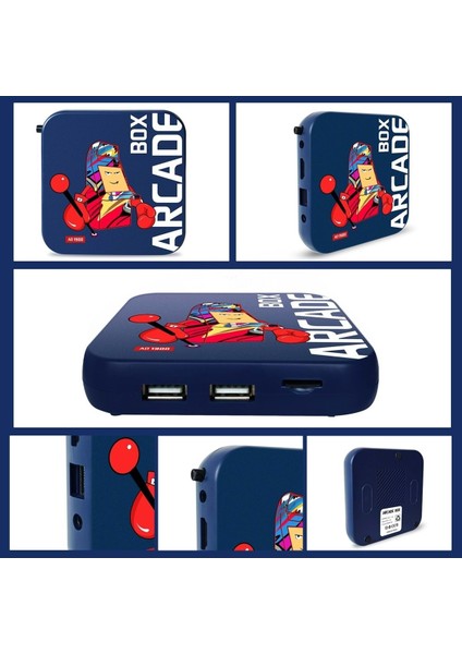 Arcade Box AD1900 – 4K Hd Retro Oyun Konsolu | 33.000+ Klasik Oyun, 2 Kablosuz Kol, PS1/N64/DC/NEOGEO Destekli modelleri