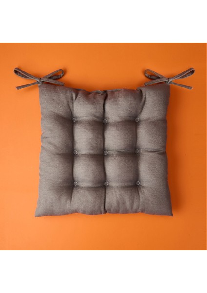 Soft Traum Sandalye Minderi - Gri - 40X40 cm