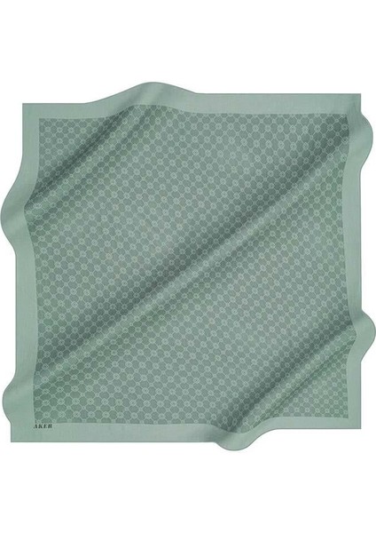 Çağla Yeşili Elegance Monogram Eşarp 1090500 - 951