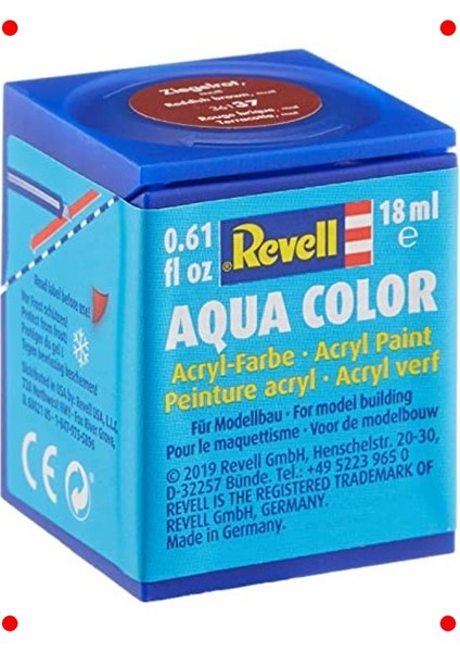 Mat Kızıl Kahve Maket Boyası 18 ml