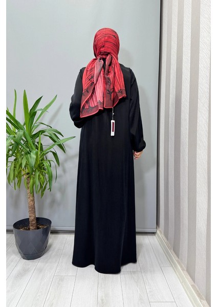 Cupro Ipek Elbise Siyah T26K-4015 modelleri