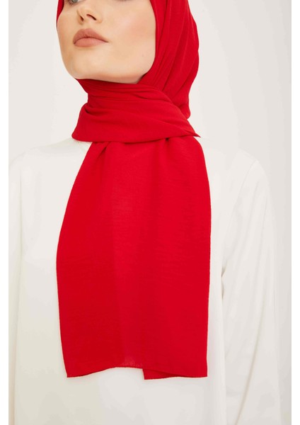Trend Kırmızı Tek Renk Cazz Şal 38 fiyatları