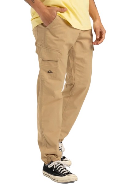 EQYNP03321 Mw Cuffed Cargo Bej Normal Kalıp Erkek Pantolon modelleri