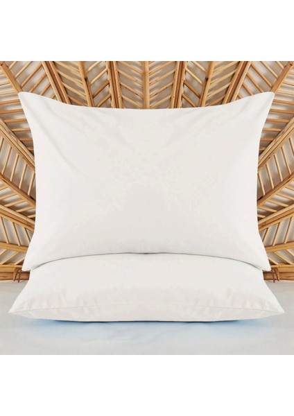 Soft Basic 2'li Yastık Kılıfı - Beyaz - 50X70 cm