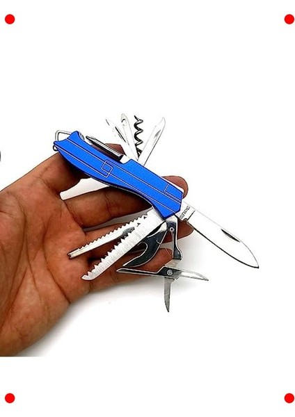 11 Fonksiyonlu Çok Amaçlı Kamp Aleti Mavi indirimleri