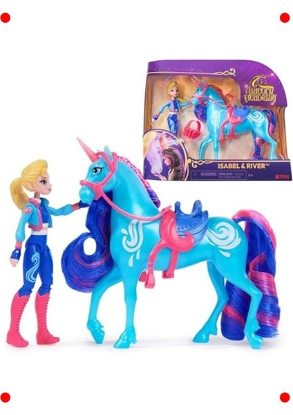 Tek Boynuzlu At ve Binici Bebek Seti - Aksesuarlı