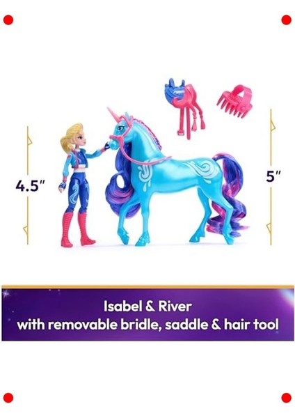 Tek Boynuzlu At ve Binici Bebek Seti - Aksesuarlı fiyatları