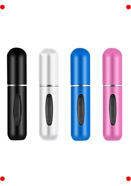 4 Adet Mini Doldurulabilir Seyahat Parfüm Şişesi 5 ml