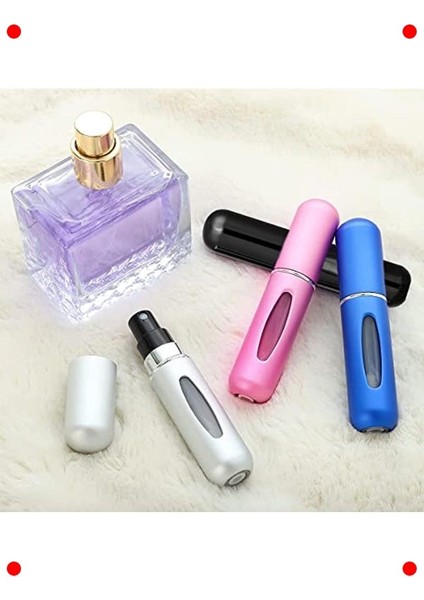 4 Adet Mini Doldurulabilir Seyahat Parfüm Şişesi 5 ml fırsatları