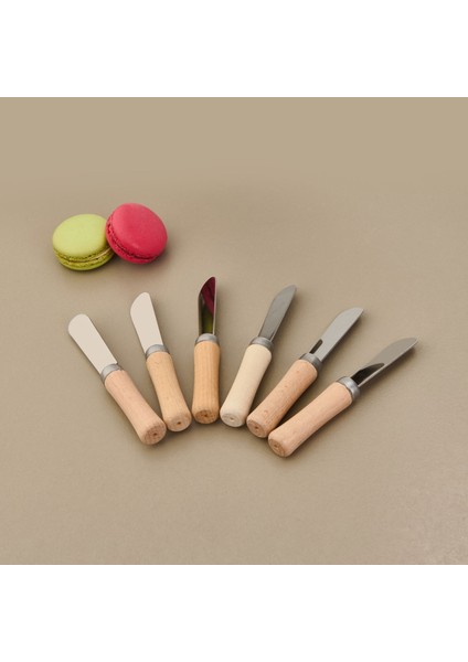 Life Ahşap Saplı 6'lı Terayağ Bıçağı - Kahverengi - 10,2 cm