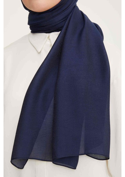 Trend Lacivert Düz Renk Pırıltı Şal 2 - 23048 fiyatları