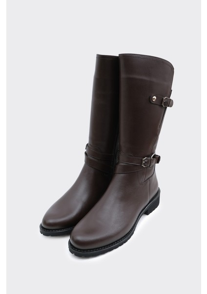 Hakiki Deri Fermuarlı Kadın Kısa Çizme fiyatları