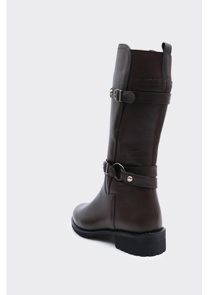 Hakiki Deri Fermuarlı Kadın Kısa Çizme modelleri