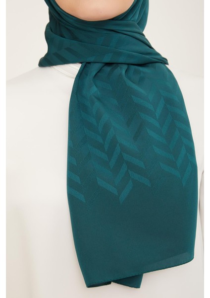 Trend J.capri Zümrüt Yeşili Desenli Şal 1 - 123 fiyatları
