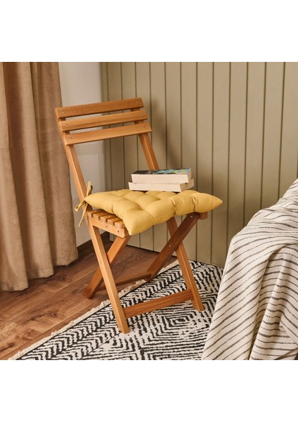 Soft Traum Sandalye Minderi - Hardal - 40X40 cm