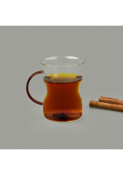 Keyif 3'lü Renkli Kulplu Cam Kupa - Renkli - 200 ml modelleri