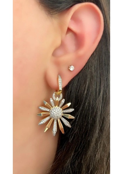 Yıldız Detaylı Küpe