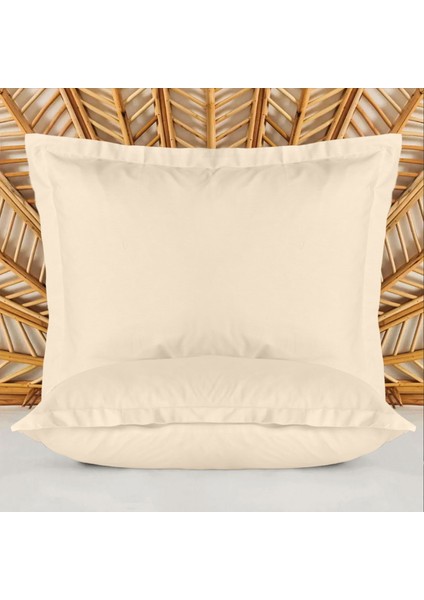 Soft Basic Oxford 2'li Yastık Kılıfı - Bej - 50X70 cm