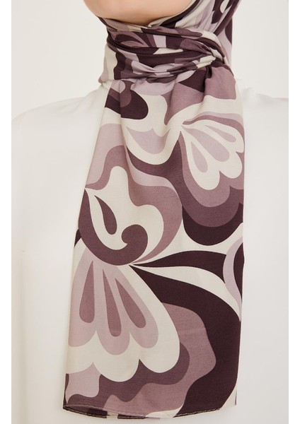 Trend Defne Şal 6348 - 2 - 23 Mürdüm Beyaz fiyatları