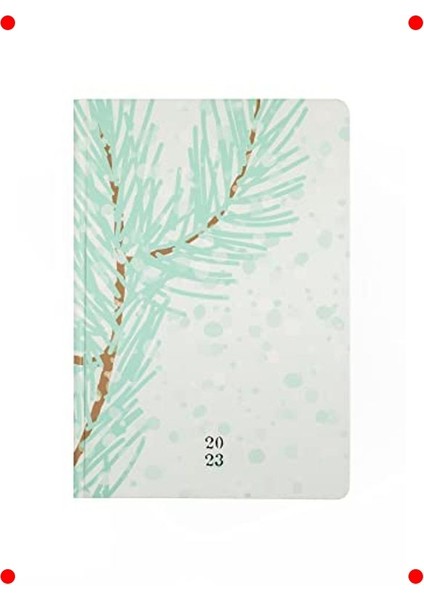 Çam Ağacı Desenli Haftalık Ajanda 2023 - 17X24 cm