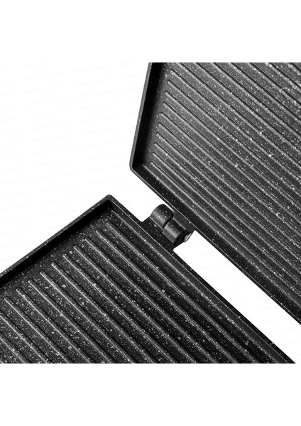 Alüminyum Döküm Lüks Büyük Tost Tavası - Siyah modelleri