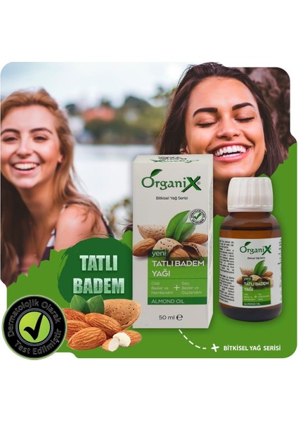 2' Li Doğal Saç Bakım Yağı Seti - Saç Bakım Yağı & Tatlı Badem Yağı - Gür ve Parlak Saçlar Için 2X50 modelleri