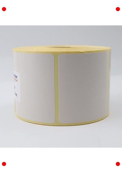 800 Adet Baskısız Kuşe Etiket Rulosu 65X60MM modelleri