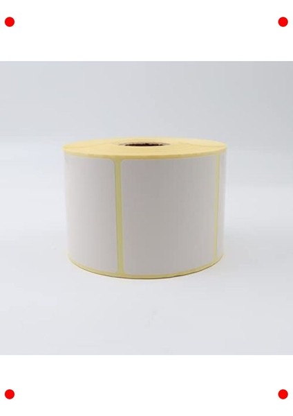 800 Adet Baskısız Kuşe Etiket Rulosu 65X60MM fırsatları