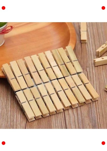 Bambu Çamaşır Mandalları (40 Adet), Çok Amaçlı fiyatları