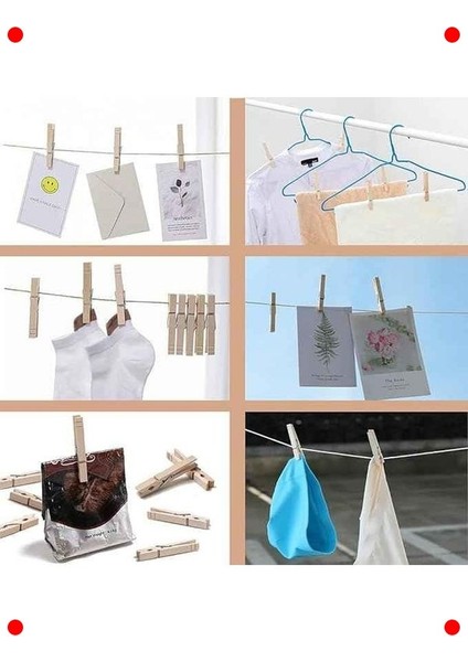 Bambu Çamaşır Mandalları (40 Adet), Çok Amaçlı modelleri