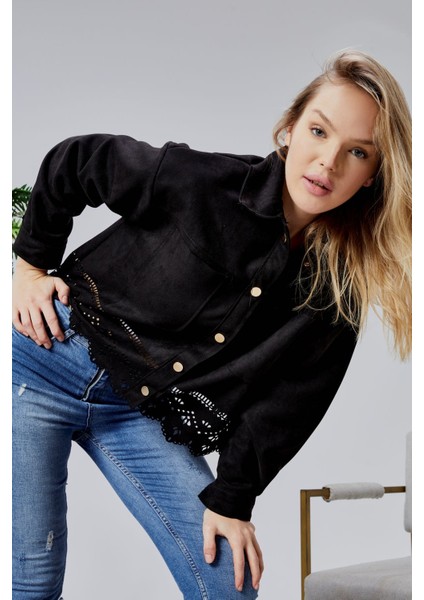 Scuba Süet Lazer Kesim Ceket modelleri