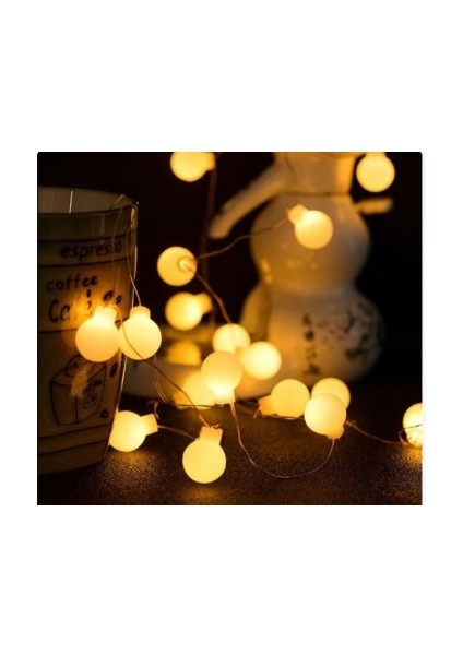 5 Metre 28 LED Gün Işığı Şeffaf Kablo Fişli Eklemeli